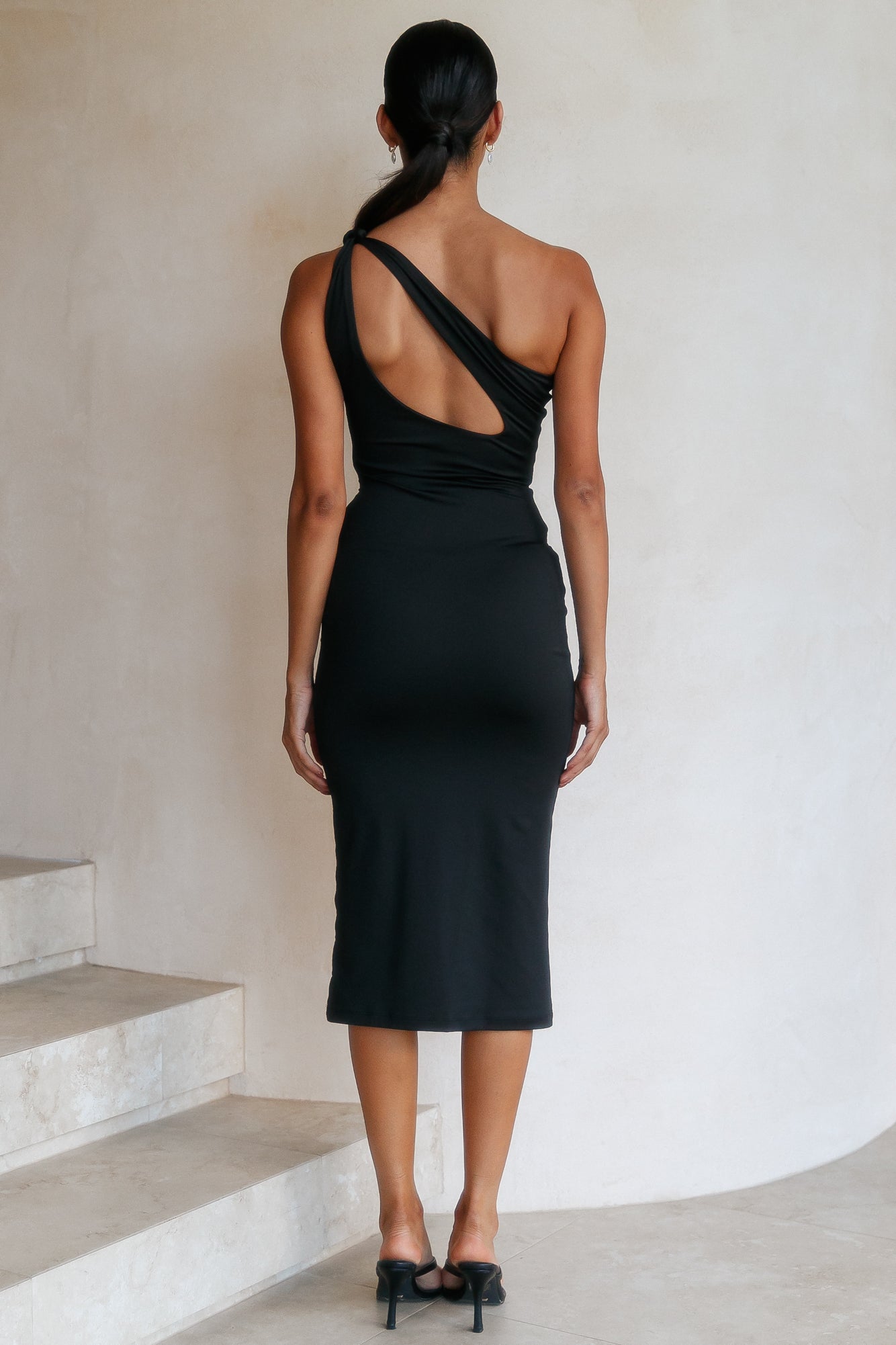 Get To It Midi Dress Black