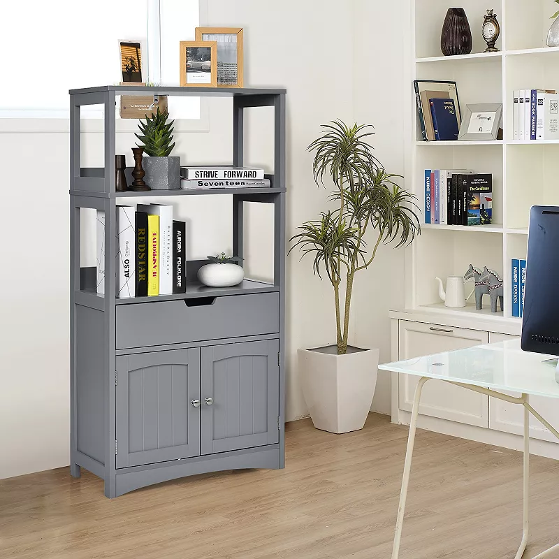 Bathroom Storage Cabinet with Drawer and Shelf Floor Cabinet