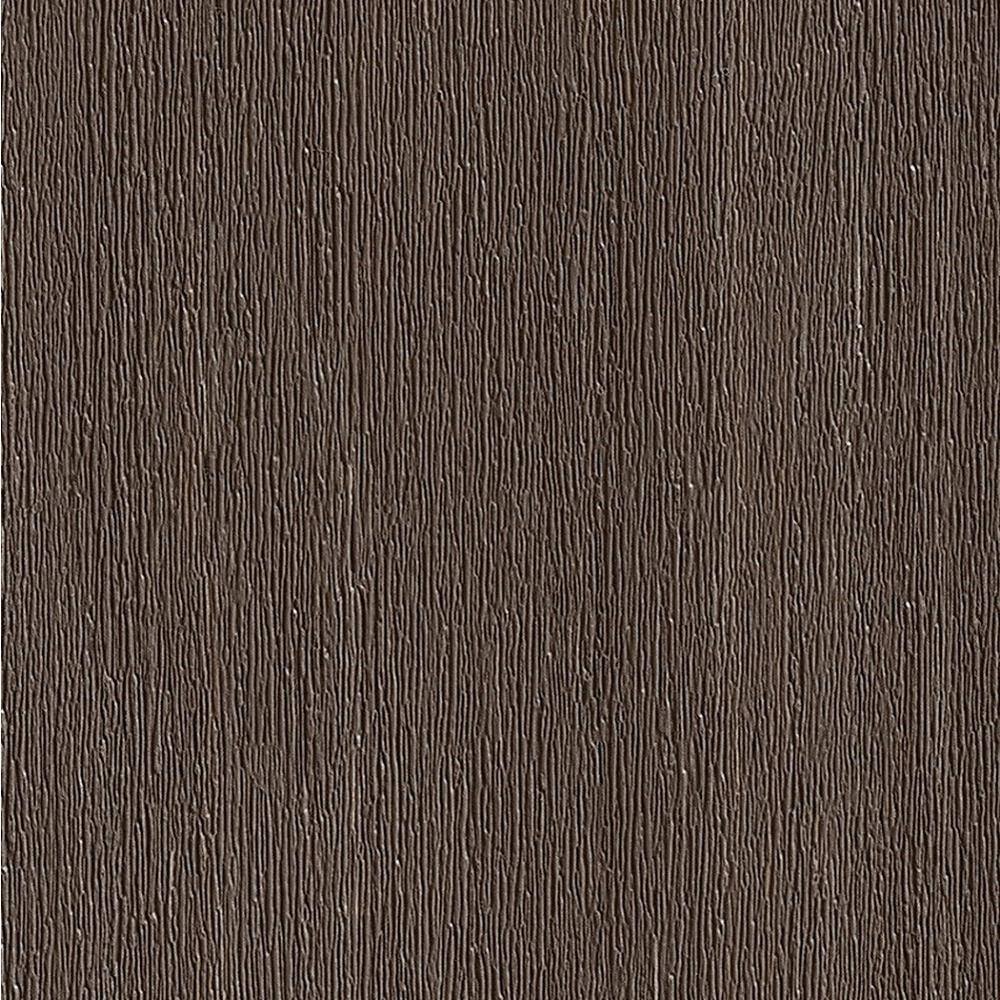 TimberTech Advanced PVC Vintage 54 in. x 6 in. x 1 ft. Square Dark Hickory PVC Sample (Actual: 1 in. x 5 12 in. x 1 ft.) SAMP-AVC12DH