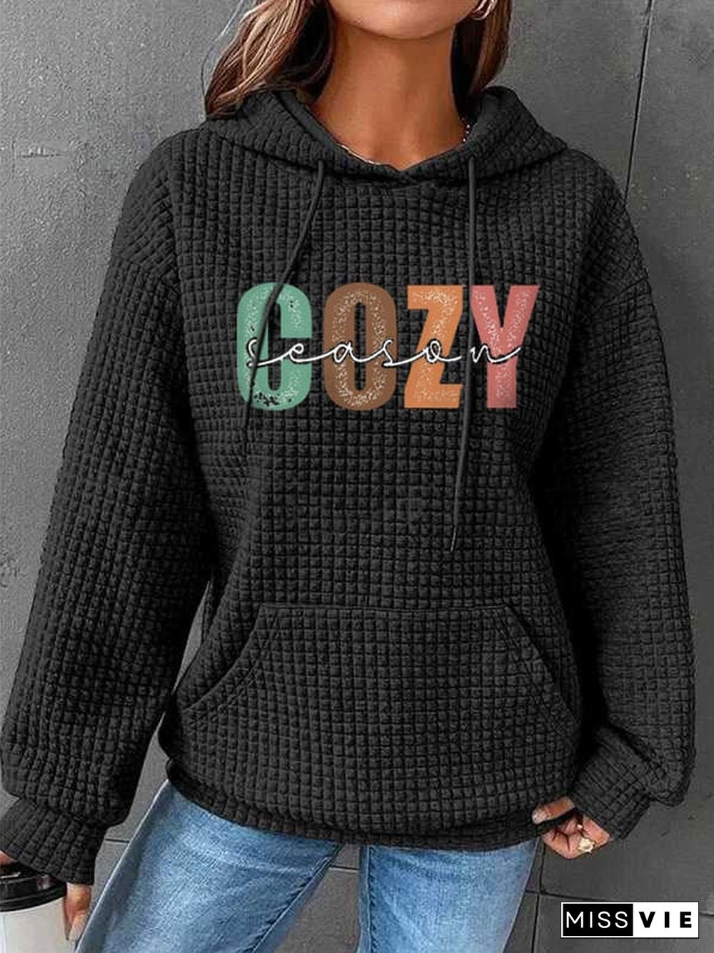 Women's Cozy Season Waffle Sweatshirt