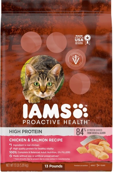 Iams ProActive Health High Protein Chicken and Salmon Recipe Dry Cat Food