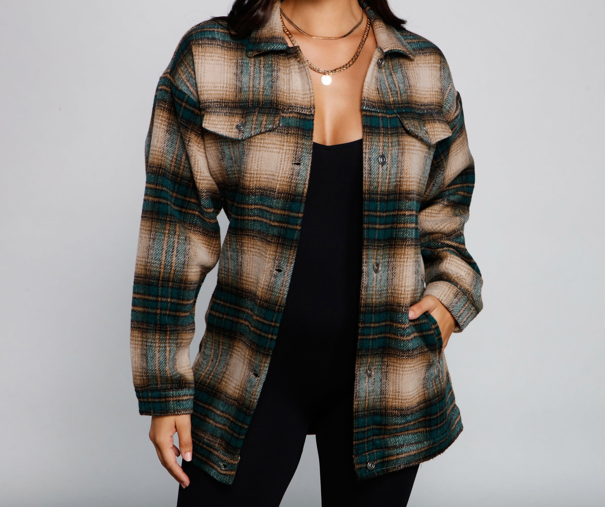 The One Belted Flannel Shacket