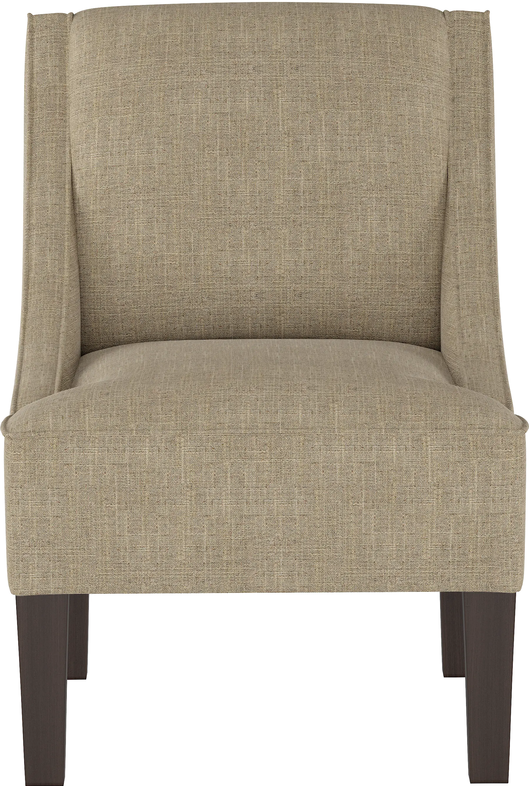 Parker Tan Swoop Arm Accent Chair - Skyline Furniture