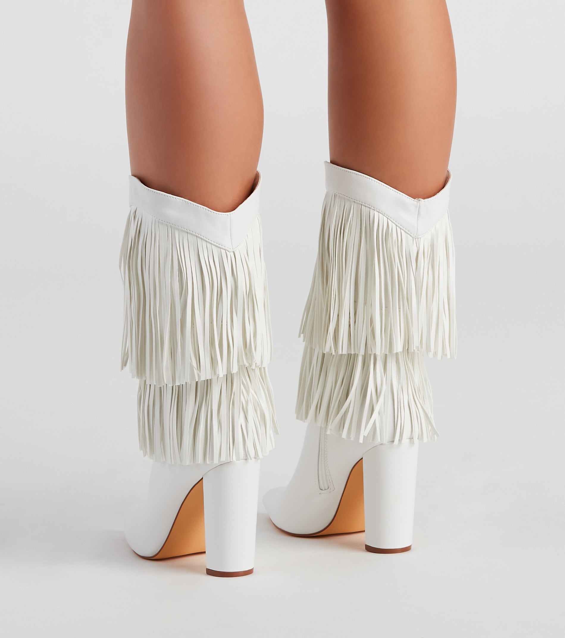 Line Dance Fringe Cowgirl Boots