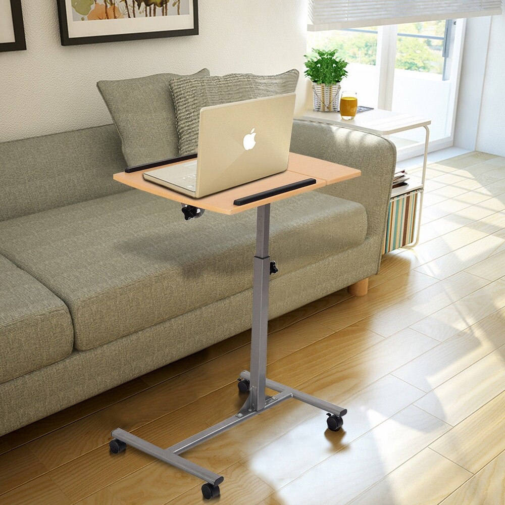 Costway Adjustable Laptop Notebook Desk Table Stand Holder Swivel Home   24.5''x18''x37.5''