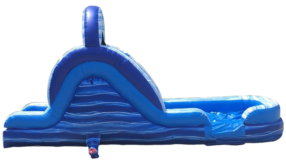 TentandTable Commercial Inflatable Water Slide, Blue Marble with Blower, 12'