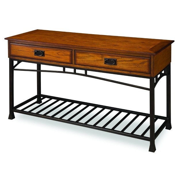 Modern Craftsman Console Table Brown Homestyles