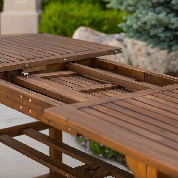 Middlebrook Surfside Acacia Wood Outdoor Extension Dining Table