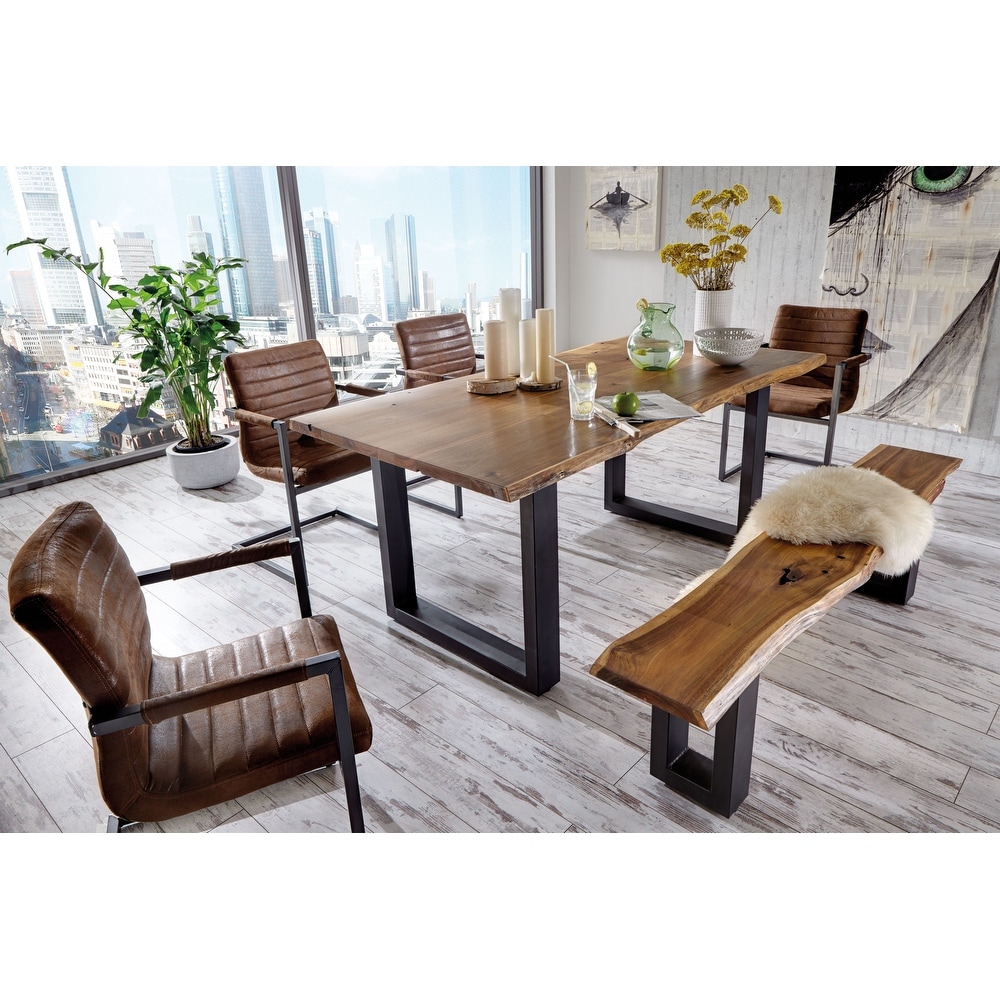 Modrest Taylor Modern Live Edge Wood Dining Table