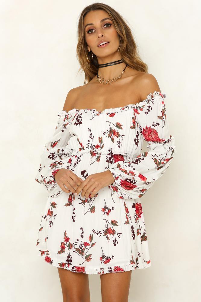 Losing Touch Dress White