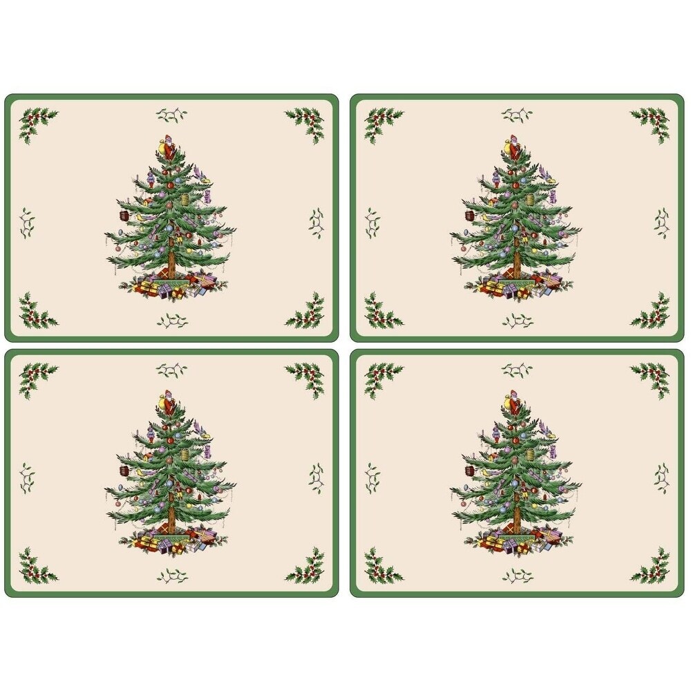 Pimpernel Christmas Tree Placemats Set of 4   15.7 X 11.7\