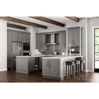 Hampton Bay 48 in. W x 34.5 in. H End Panel in Dove Gray KAIE4835X-DV