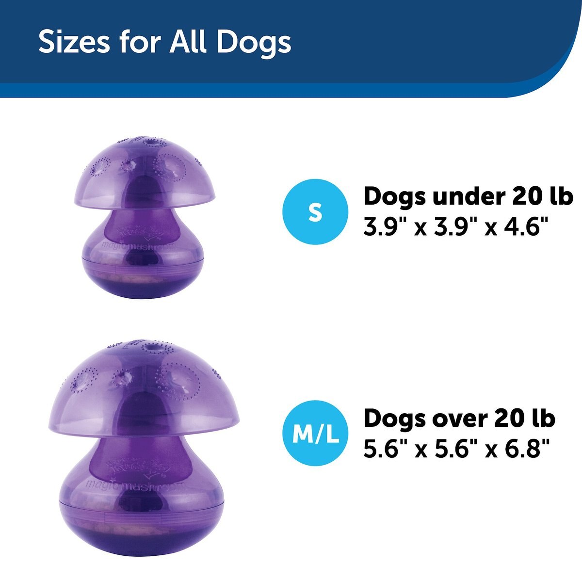 PetSafe Busy Buddy Magic Mushroom Treat Dispenser Dog Toy