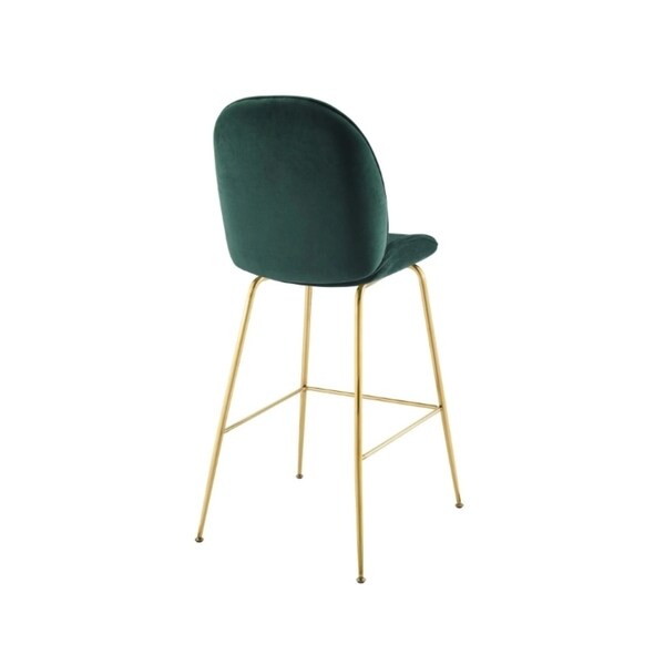 Beatlle style Velvet Counter Stool - N/A