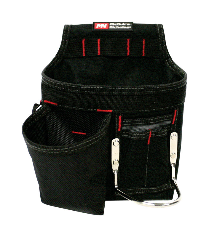 McGuire-Nicholas Polyester Tool Pouch 6 pocket Black 1 pc