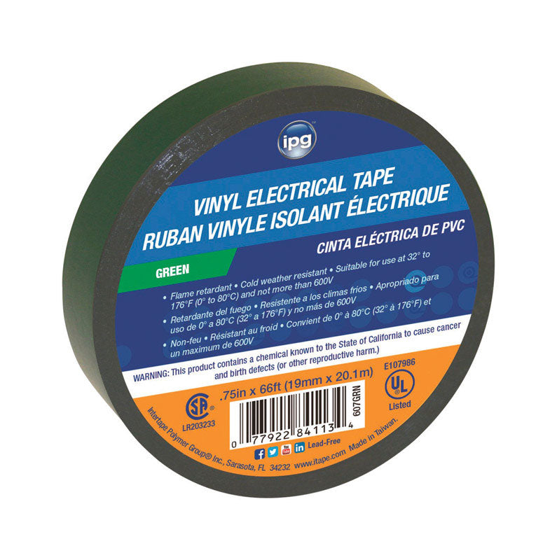 ELEC TAPE GRN .75