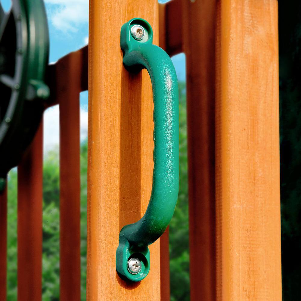 Gorilla Playsets Green Plastic Safety Handles (2-Set) 07-0005-G