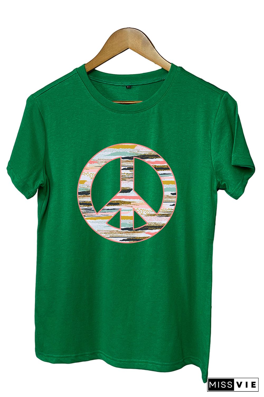 Boho Peace Sign Graphic Tee Wholesale