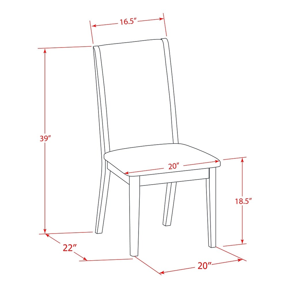 East West Furniture 5 Piece Dinette Set  a Dining Room Table and 4 Linen Fabric Parsons Dining Chairs  (Finish Option)