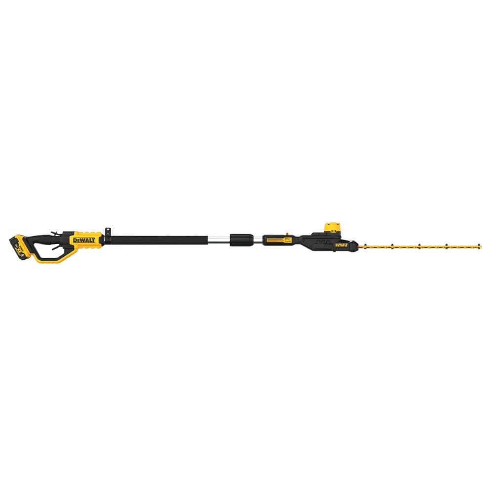 DEWALT 20V MAX Cordless Battery Powered Pole Hedge Trimmer Kit with (1) 4Ah Battery, Charger & Accessories DCPH820M1