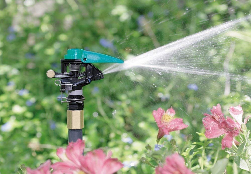 Rain Bird P5R Plastic Impact Sprinkler， Adjustable 0 - 360 Pattern， 25' - 41' Spray Distance