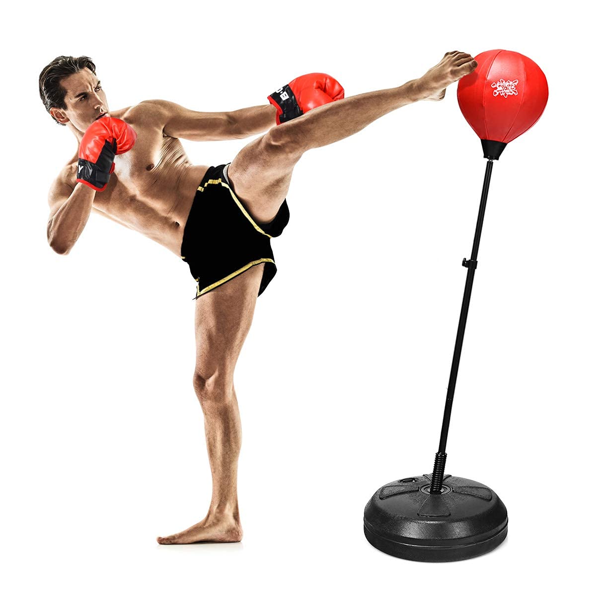 Kids Punching Bag, Height Adjustable Boxing Set