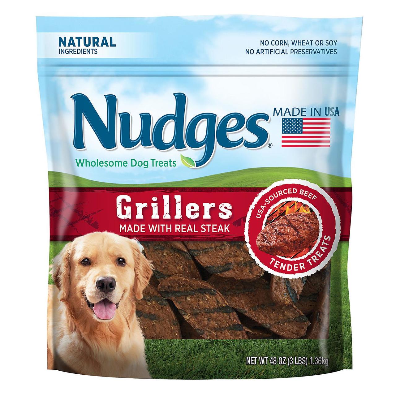 Nudges Wholesome Dog Treats Variety Steak Grillers New Food (48 oz)  Crowdfused