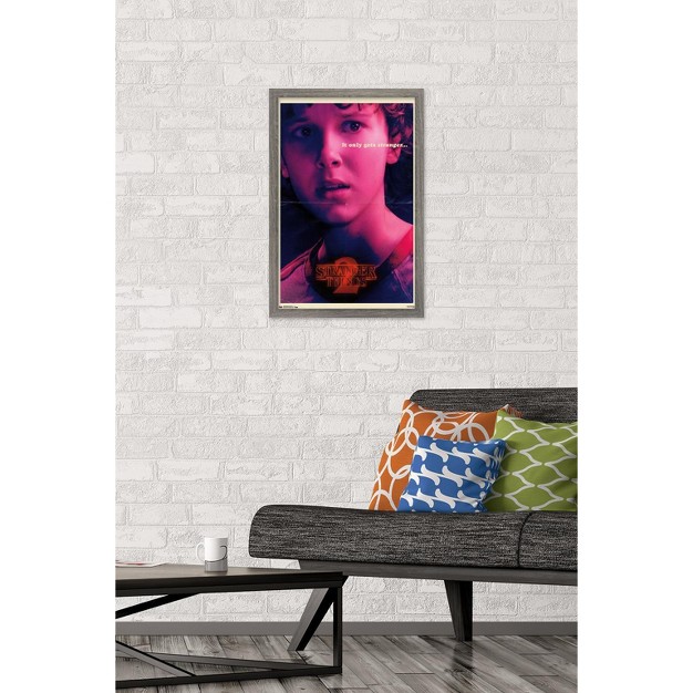 Trends International Netflix Stranger Things Season 2 Eleven Framed Wall Poster Prints