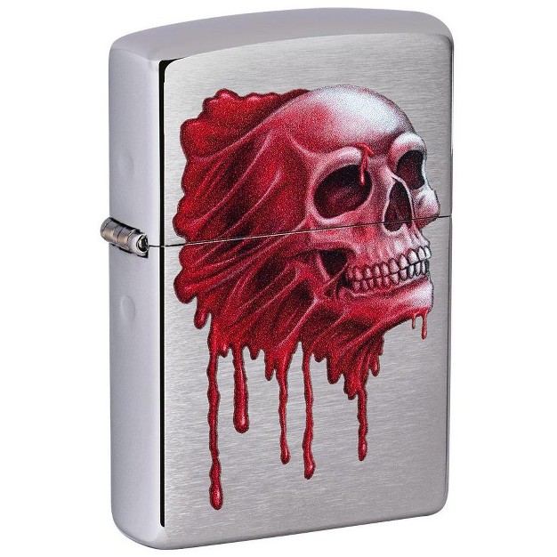 Zippo Spooky Red Skull Design Windproof Lighter