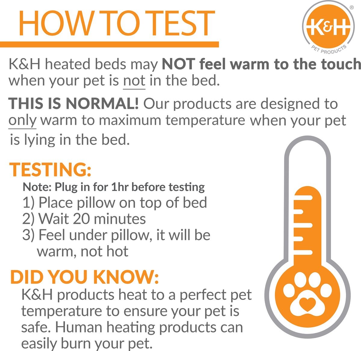 KandH Pet Products Heated Amazin' Kitty Pad