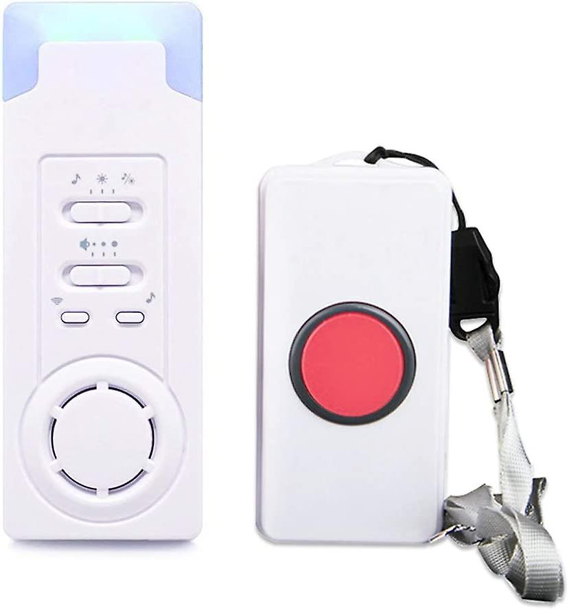 Home Alert Wireless Alarm Patient Elderly Personal Alarm System And Emergency Call Button Pager Alarm (1 In 1)