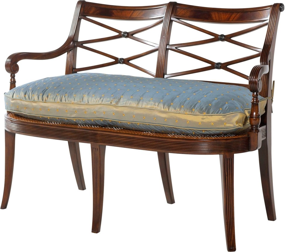 Theodore Alexander Recollections from Hanover Square Settee   Traditional   Loveseats   by Unlimited Furniture Group  Houzz