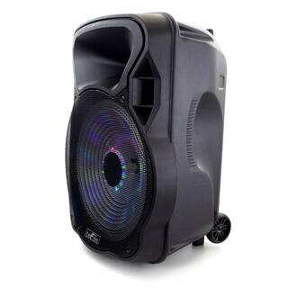 BEFREE SOUND 15 in. Bluetooth Rechargeable Party Speaker with Illuminating Lights 985116031M