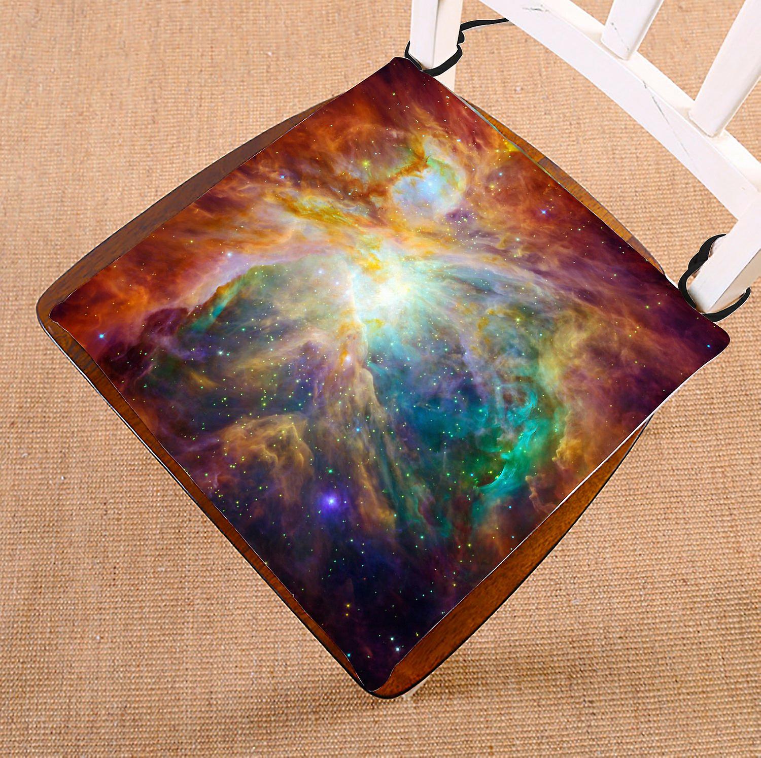 Universe Chair Pad， Space Nebula Seat Cushion Chair Cushion Floor Cushion 45x45 Cm