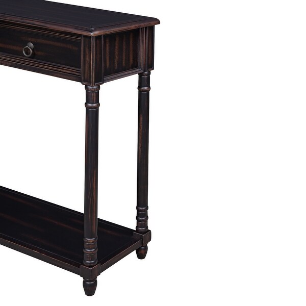 Entryway Console Table Sofa Table with Drawers and Shelf - 51.57*13.3*34INCH