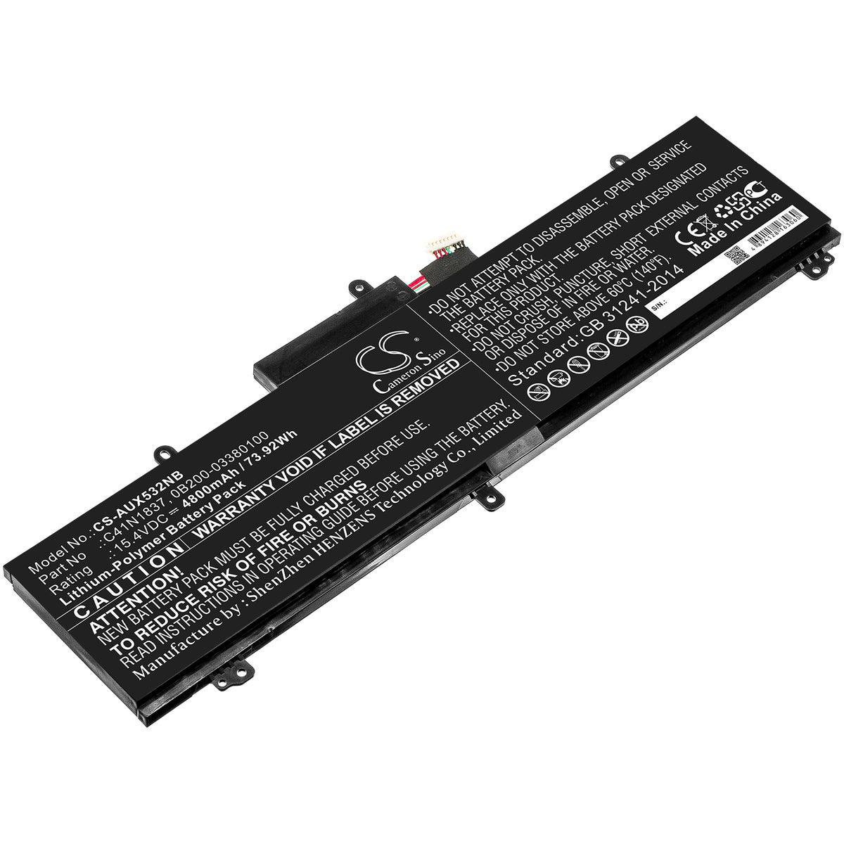 Asus GU502DU GU502GU GU502GUAZ047T GU502GV GU502L Replacement Battery BatteryClerkcom Laptop and Notebook