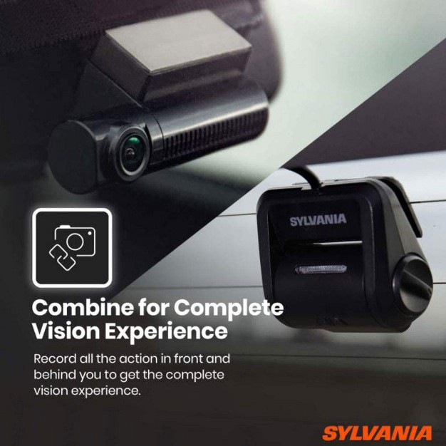 Sylvania Roadsight Stealth Combined 280 Degree View Dash Camera And Rear Camera Bundle With 32gb Memory Card Loop Recording And G Sensor