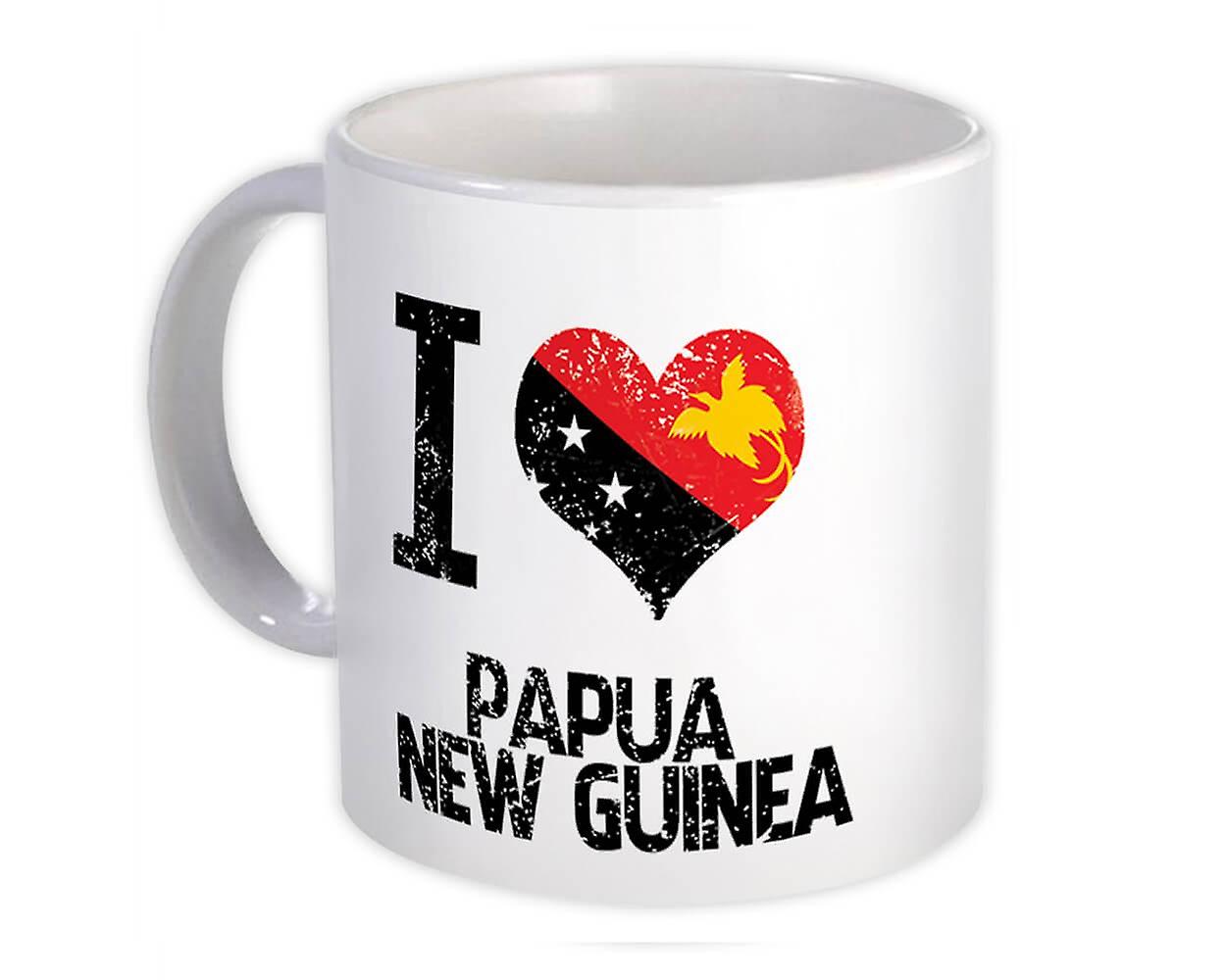 Gift Mug: I Love Papua New Guinea Heart