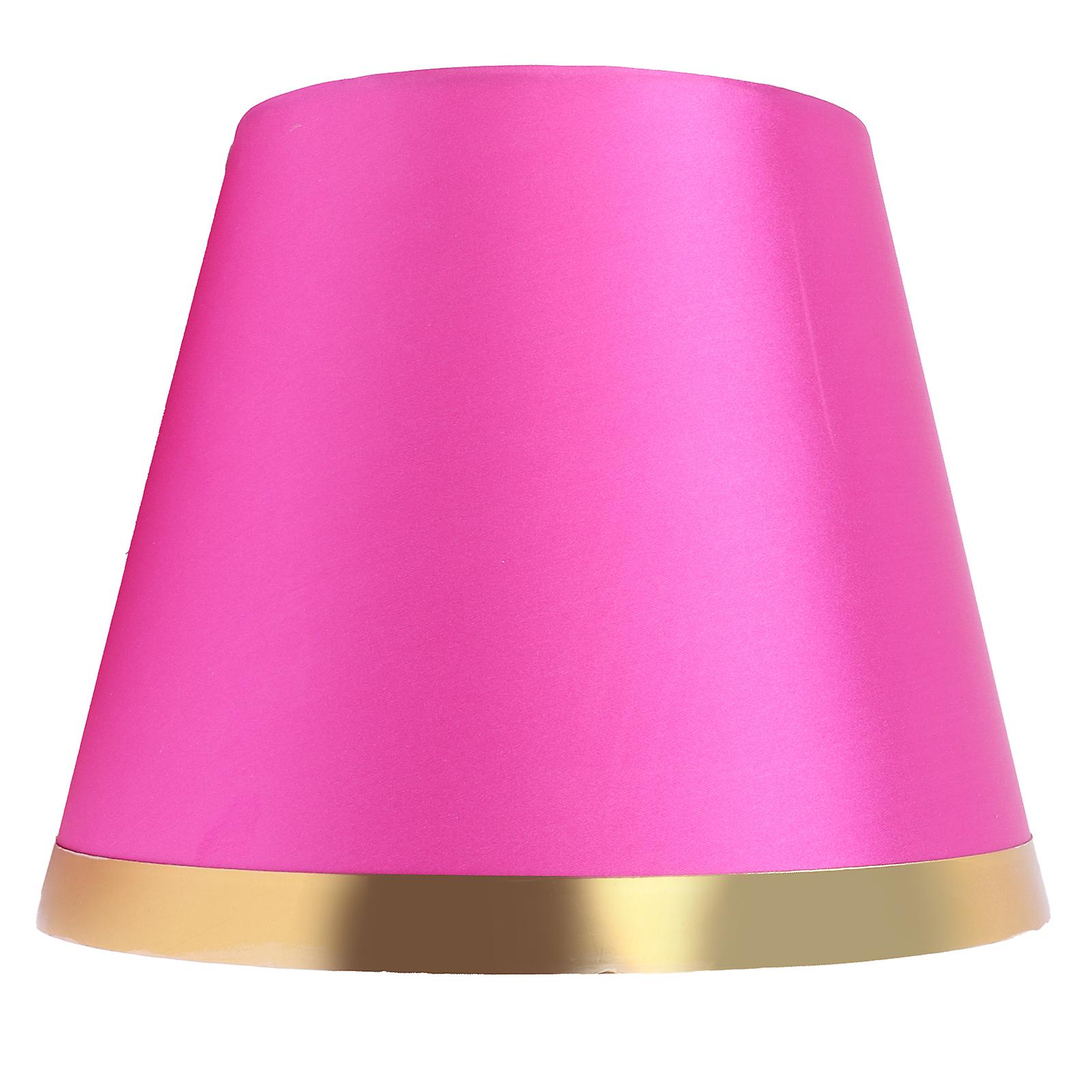 Fabric Lamp Shade European Style Modern Lampshade for E27 Table Lamp Floor Light SuppliesPX131 Rose Red