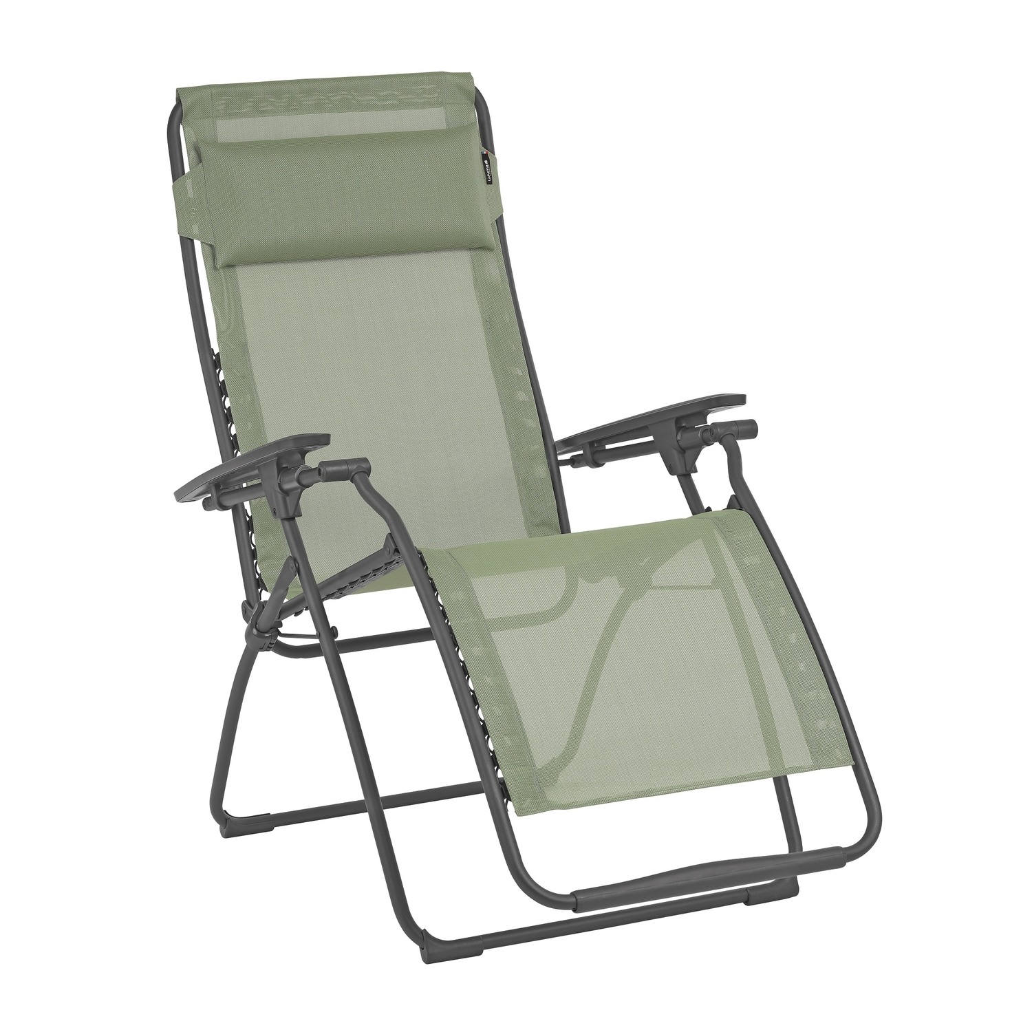 Lafuma Futura Gray Steel Frame Modern Armchair