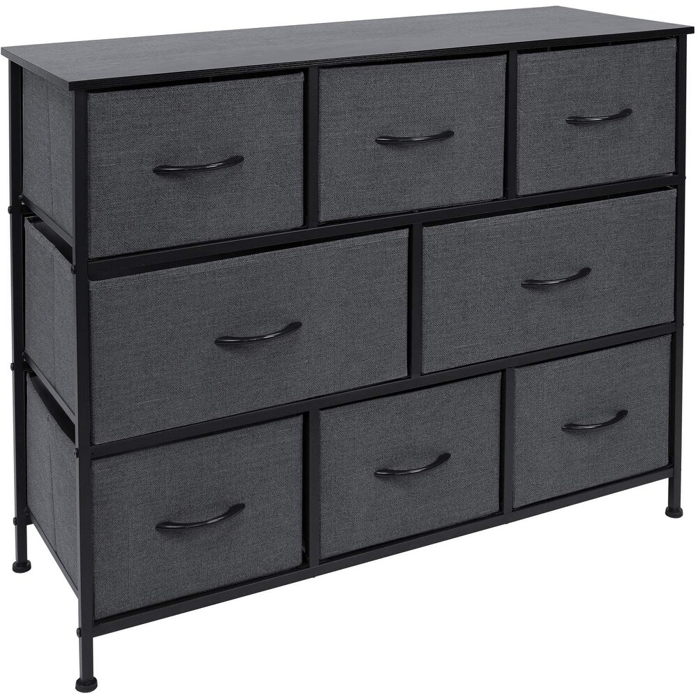 Dresser w/ 8 Drawers Furniture Storage Chest for Clothing Organization