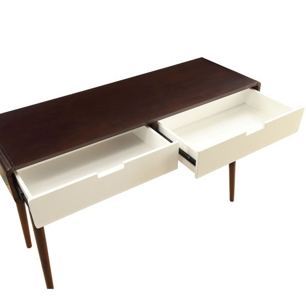 Acme Furniture Christa Cherry and White Occasional Tables