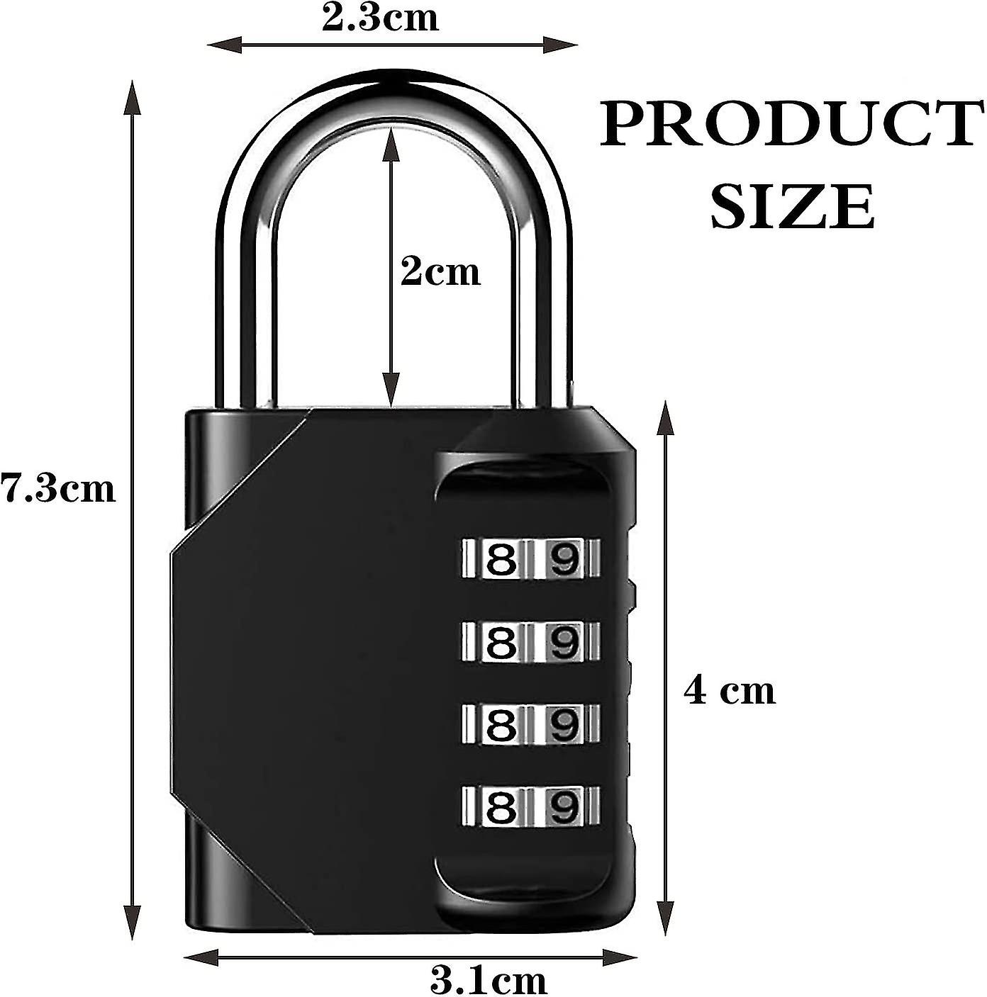 Combination Padlock Heavy Duty Combination Lock - 4 Digit Combination Lock