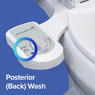 SmartBidet Non-Electric Bidet Attachment with Single Nozzle (Posterior Wash) and Cold Water in White SB-400