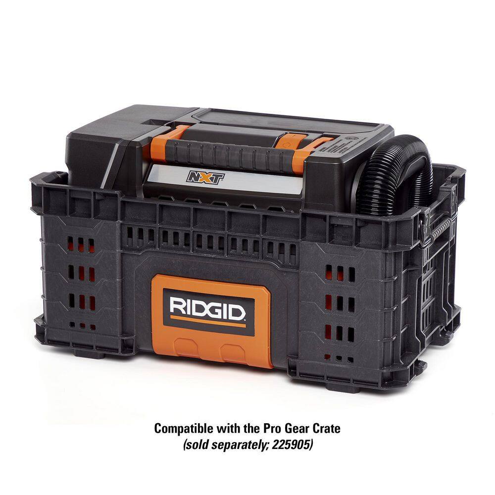 RIDGID 3 Gallon 5.0 Peak HP NXT WetDry Shop Vacuum with Filter Expandable Locking Hose and Accessories HD0300