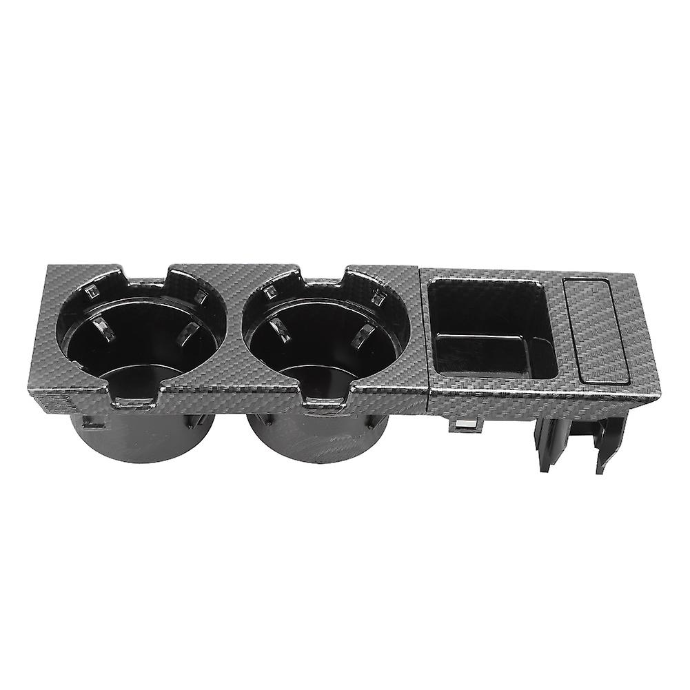 Center Console Drink Cup Coin Storage Holder 51168217953 51168217957 Fit For E46 3 Series 9906carbon Fiber Style