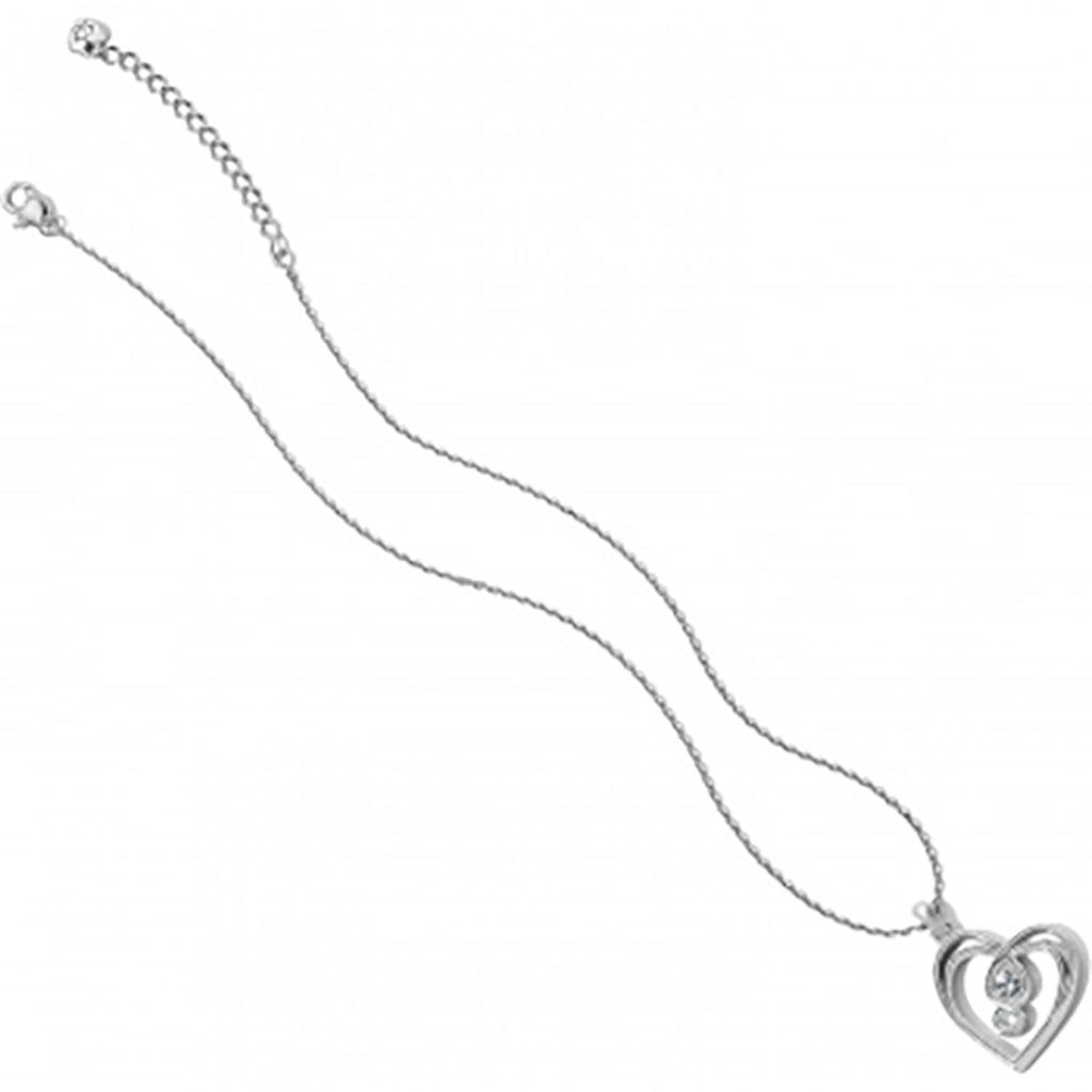 Brighton  Infinity Sparkle Petite Heart Necklace