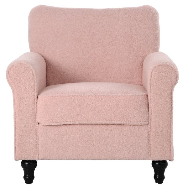 Accent Chair Armchair Living Room Chair with Solid Wood Legs