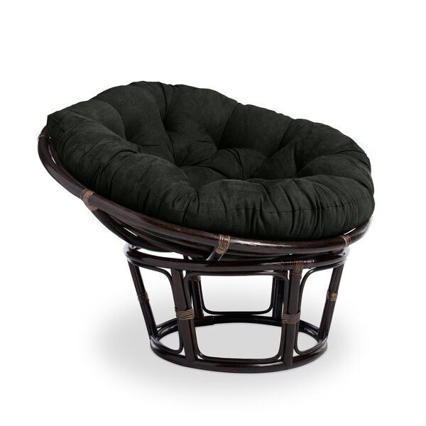 Bali 42-inch Papasan Chair with Microsuede Cushion