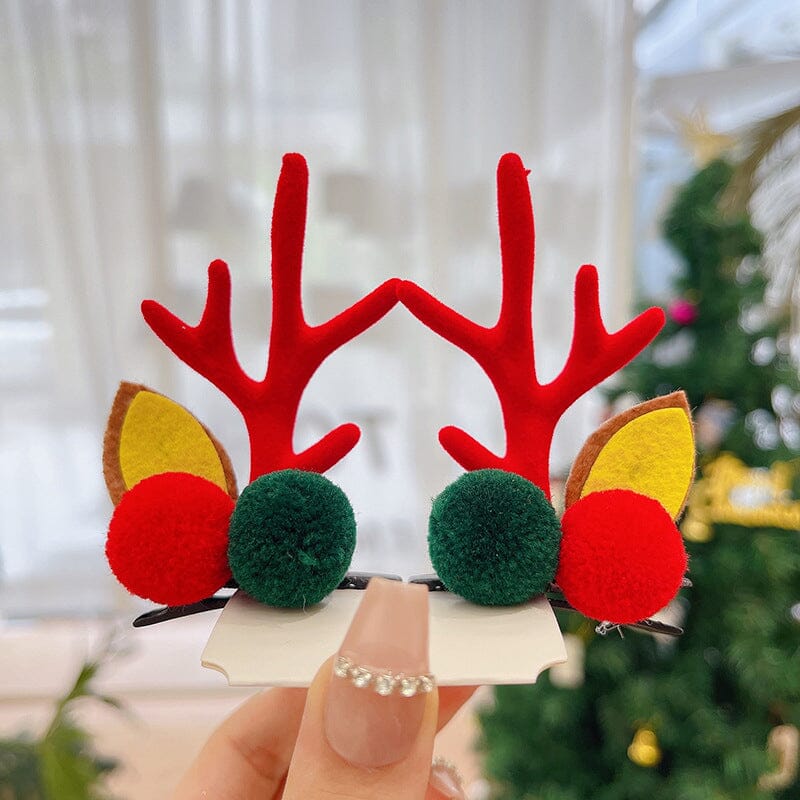 Reindeer Antlers Xmas Hair Clip